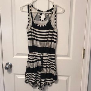 Black and white romper